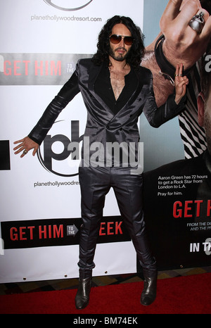 RUSSELL BRAND GET HIM der griechischen LAS VEGAS PREMEIRE LAS VEGAS Nevada USA 20. Mai 2010 Stockfoto