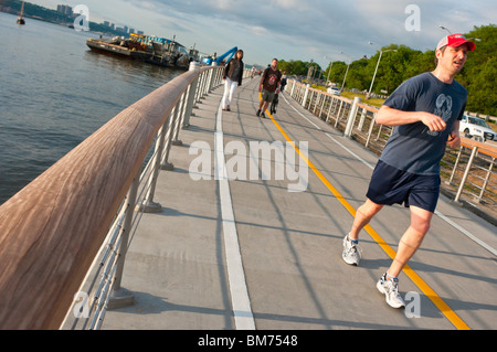 New York City, NY Riverwalk im Riverside Park Stockfoto