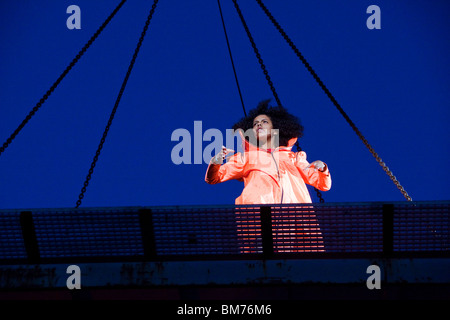 Katalanische Theatergruppe La Fura Dels Baus, globale Rheingold Performance, Europäische Kulturhauptstadt, Duisburg, Deutschland, Europa Stockfoto