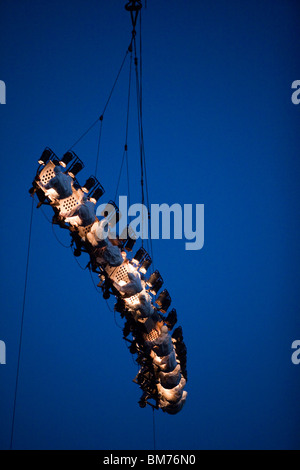 Katalanische Theatergruppe La Fura Dels Baus, globale Rheingold Performance, Europäische Kulturhauptstadt, Duisburg, Deutschland, Europa Stockfoto