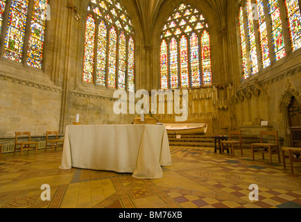 Die Lady Chapel Wells Cathedral Somerset England Stockfoto