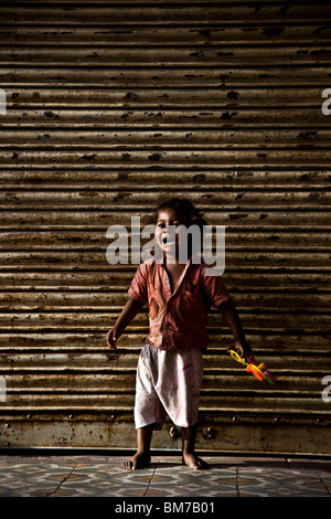 Die Altstadt von Ahmedabad, Gujarat, Indien Stockfoto