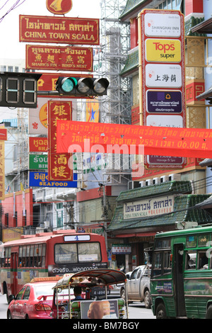 China Stadt, Bangkok, Thailand. Stockfoto