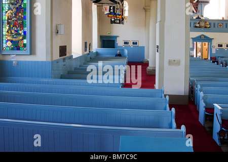 Innen Canongate Kirk. Stockfoto