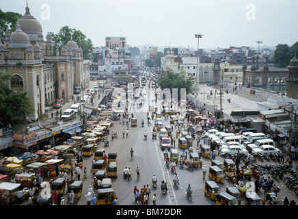 Straßenszene, Hyderabad, Indien Stockfoto