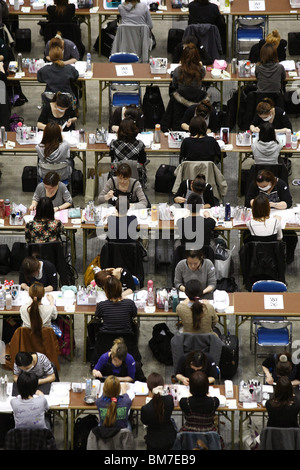 Tokio (Japan) am 2010/04/17: Nagelung Prüfung 2010 Stockfoto