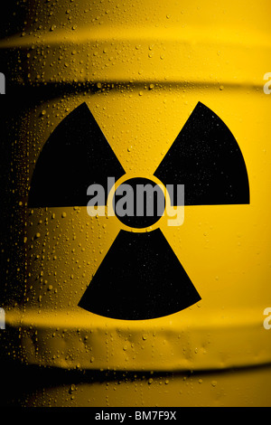 Ein radioaktiver Fass Stockfoto