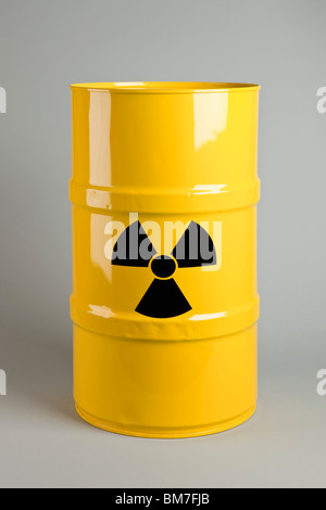 Radioaktiven Barrel Stockfoto
