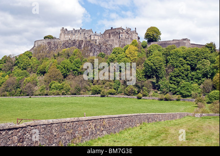 Stirling Castle in Schottland, von Westen gesehen Stockfoto