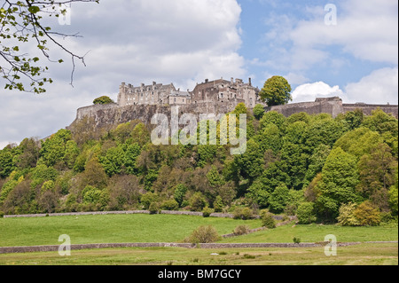 Stirling Castle in Schottland, von Westen gesehen Stockfoto