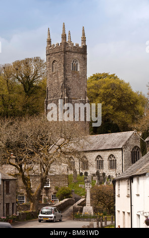 Großbritannien, England, Cornwall, Altarnun, Pfarrkirche St. Nonna Stockfoto