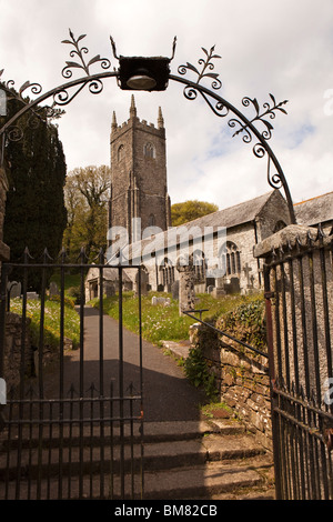 Großbritannien, Cornwall, Altarnun, Pfarrkirche St Nonna Stockfoto