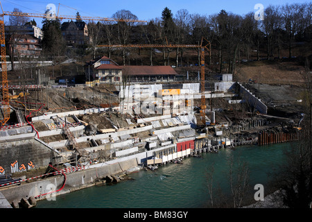 Bau des neuen Braun Bärengraben in Bern Hauptstadt der Schweiz Oberland Stockfoto