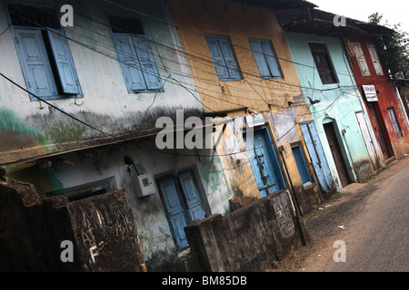 Ein Blick auf die Straßen von Jew Town in Kochi, früher bekannt als Cochin in Kerala, Indien. Stockfoto