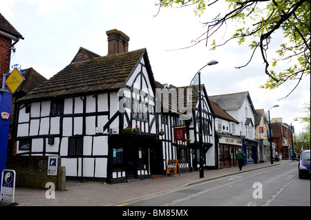 Tudor Style-Eigenschaft jetzt ein ASK-Restaurant in Crawley Stadtzentrum West Sussex UK Stockfoto