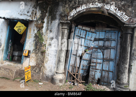 Ein Blick auf die Straßen von Jew Town in Kochi, früher bekannt als Cochin in Kerala, Indien. Stockfoto