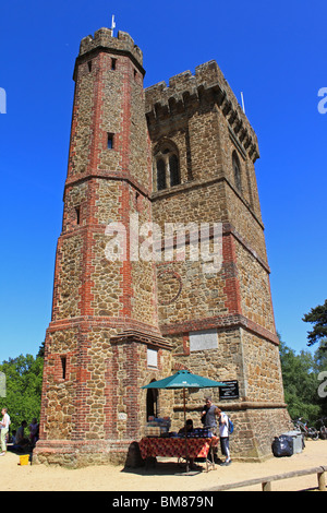 Leith Hill Tower (von PRW), höchster Punkt in Süd-Ost-England bei 294 Metern (965), North Downs in der Nähe von Dorking, Surrey. Stockfoto