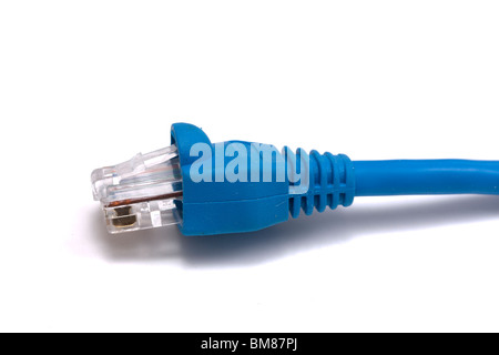 Nahaufnahme von Computerkabel Stockfoto
