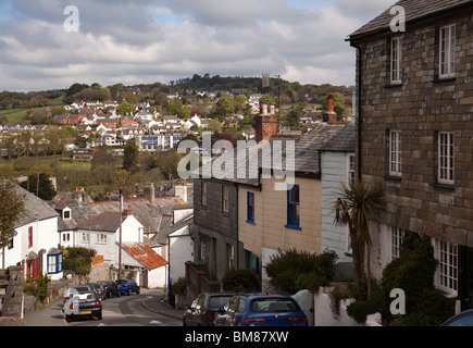 Großbritannien, England, Cornwall, Launceston, St Thomas Hügel, mit Blick in Richtung St. Stephens Stockfoto