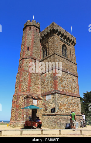 Leith Hill Tower (von PRW), höchster Punkt in Süd-Ost-England bei 294 Metern (965), North Downs in der Nähe von Dorking, Surrey. Stockfoto