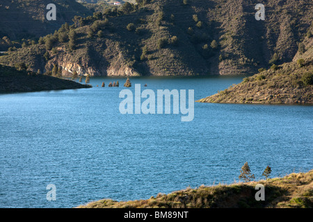 El Embalse de El Limonero. Malaga. Andalusien. Spanien. Europa Stockfoto