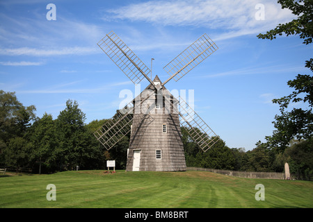 Alte Windmühle Haken, East Hampton, den Hamptons, Long Island, New York, USA Stockfoto