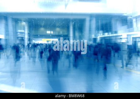 Besetzt Bahnhof Stockfoto