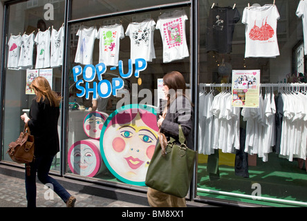 Pop-up-Shop für die Umwelt im Londoner West End Stockfoto