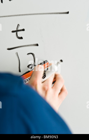 Schreiben Gleichung auf whiteboard Stockfoto