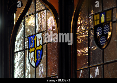 Bildschirm in St. Peter und St. Paul Kirche, Mansfield, Nottinghamshire, England, Vereinigtes Königreich Stockfoto