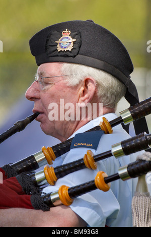 Teilnehmer im Jahr 2010 Victoria Highland Games-Victoria, British Columbia, Kanada. Stockfoto