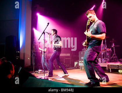 Rock-Band auf der Bühne Stockfoto