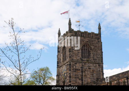 Heilige Dreifaltigkeit, Pfarrkirche der Marktgemeinde von Skipton North Yorkshire, Tor zu den Yorkshire Dales England Stockfoto