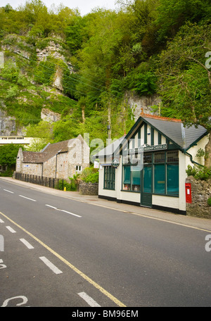 Die Original Cheddar Käse Co Shop Cheddar Gorge Somerset England Stockfoto