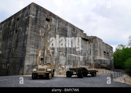 Zweiten Weltkrieg deutsche bunker auf Eperlecques, V1 und V2 Raketenstartplatz, Frankreich Stockfoto