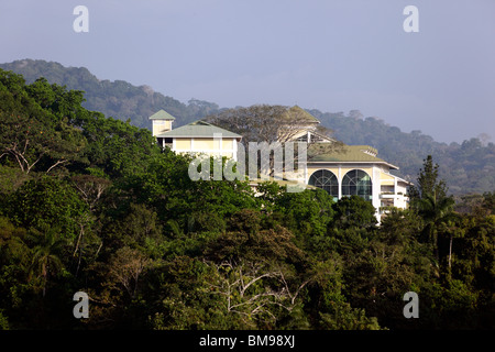 Blick auf das 5 Sterne Gamboa Rainforest Resort, Soberania Nationalpark, Panama Stockfoto