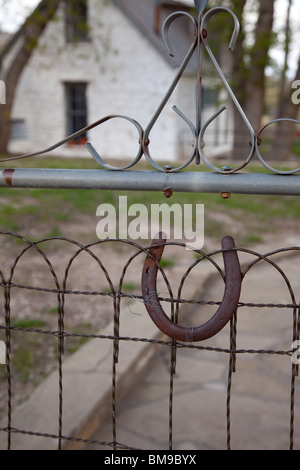 Frijole Ranch Kulturmuseum, Guadalupe Mountains Nationalpark, Texas Stockfoto