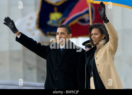 Präsident - Elect Barack Obama und Michelle Obama wir sind ein Konzert. Stockfoto