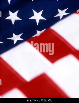 USA Flagge Nahaufnahme Stockfoto