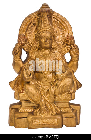 Nahaufnahme von einer Figur der Göttin Lakshmi Stockfoto