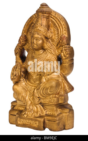 Nahaufnahme von einer Figur der Göttin Lakshmi Stockfoto