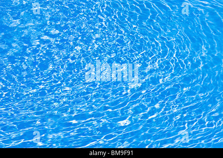 Die Wasseroberfläche im Schwimmbad, full frame Stockfoto