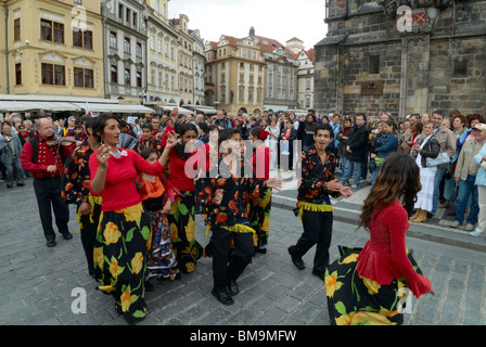 Gypsy Festival in Prag am Altstädter Ring Stockfoto