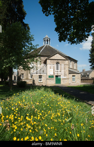 Kelso Old Church entworfen von James Nisbet, 1773 georgischen achteckige Gebäude, im Frühjahr - schottischen Grenzen UK Stockfoto