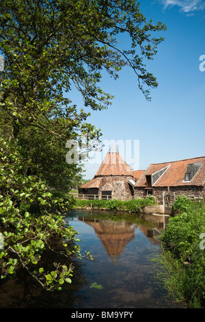 Preston Mühle, East Lothian, Schottland - historische Wassermühle Stockfoto