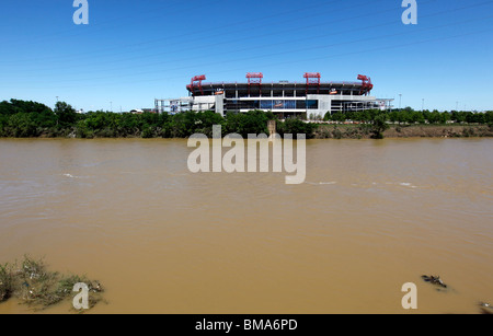 Blick auf LP Field, Nashvilles Stadion und Heimat der Tennessee Titans, in Nashville, Tennessee auf Samstag, 8. Mai 2010. Stockfoto