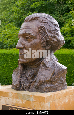 Bronze von George Washington. Stockfoto