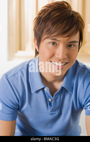 Porträt des Menschen lächelnd Stockfoto