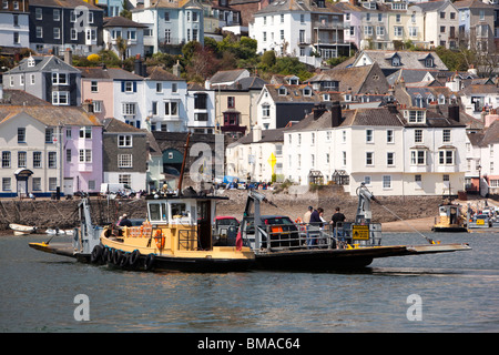 Großbritannien, England, Devon, Dartmouth, untere Fähre überqueren River Dart Stockfoto