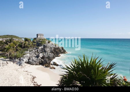 Maya-Ruinen, Tulum, Halbinsel Yucatan, Mexiko Stockfoto